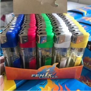 فندک شفاف ایز fenix بسته 50 عددی